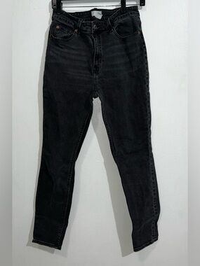 H&M Black High-Waist Mom Jeans